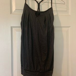Grey and black Lululemon tanktop